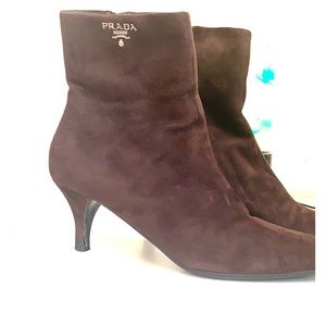 Prada Kitten Heel Booties